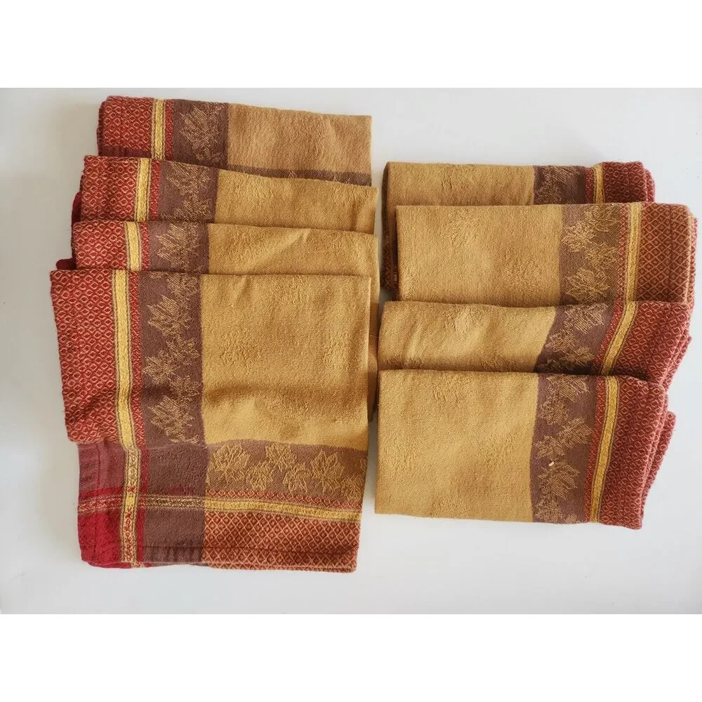 Set of 8 Fall Thanksgiving Napkins B24